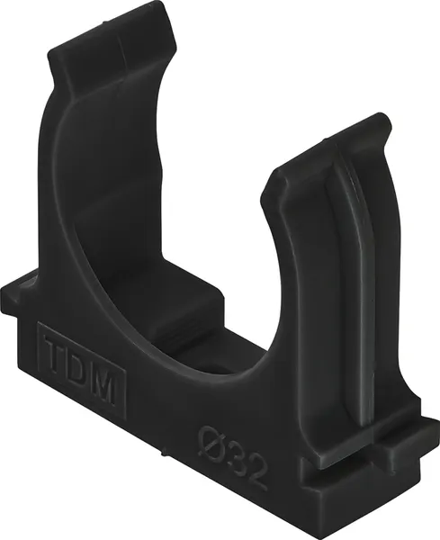 Изображение товара Крепеж-клипса для трубы TDM SQ0405-8114 (25шт, черный)