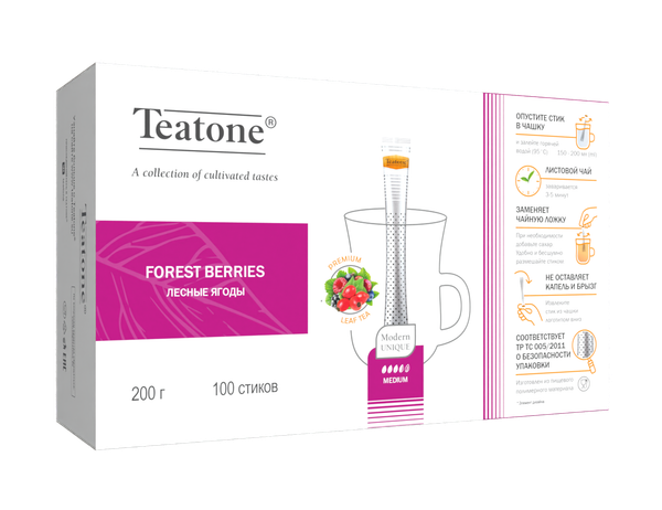 Изображение товара Чайный напиток Teatone Лесные ягоды (100пак)