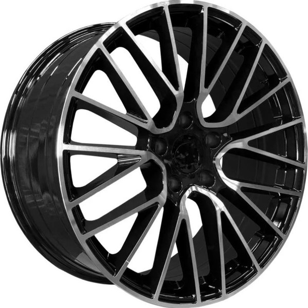 Изображение товара Литой диск PDW 5413 21x9.5" 5x130мм DIA 71.5мм ET 46мм Gloss Black Machine Face