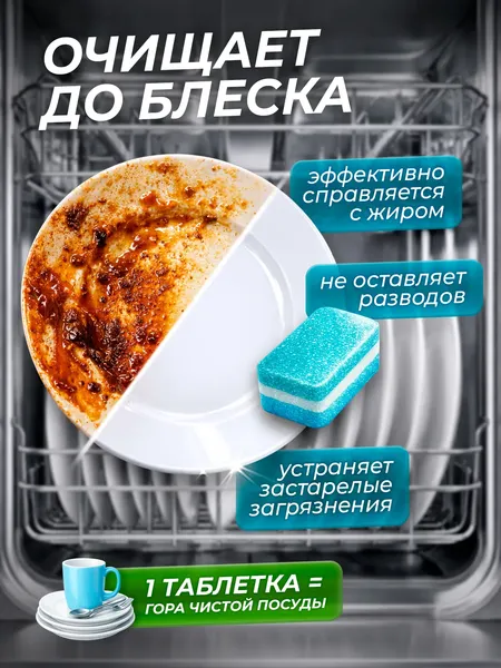 Изображение товара Таблетки для посудомоечных машин Grass Crispi / 126063 (55шт)