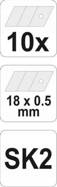 Изображение товара Набор сменных лезвий Yato YT-7525 (10шт)