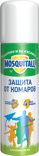 Изображение товара Аэрозоль от насекомых Mosquitall Защита для взрослых (150мл)