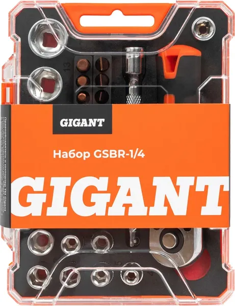 Изображение товара Набор головок, бит Gigant GSBR-1/4