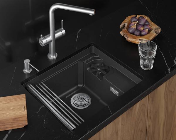 Изображение товара Мойка кухонная GRANULA KS-5505RU (черный)