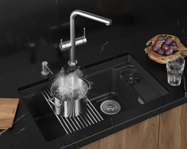 Изображение товара Мойка кухонная GRANULA KS-7309RU (черный)