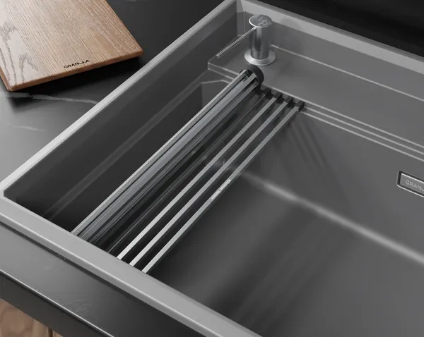 Изображение товара Мойка кухонная GRANULA KS-7308R (алюминиум)