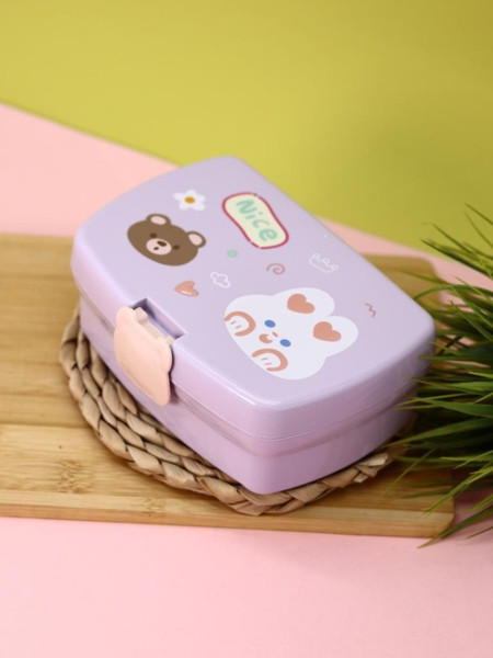 Изображение товара Ланч-бокс ILikeGift Мишка-зайка / 6807-02 (фиолетовый)