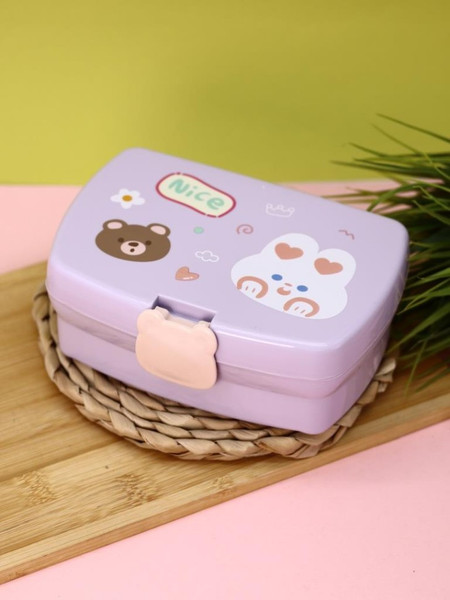 Изображение товара Ланч-бокс ILikeGift Мишка-зайка / 6807-02 (фиолетовый)