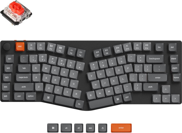 Изображение товара Клавиатура Keychron K15 Max RGB Gateron Red Switch / K15M-B1 (черный)