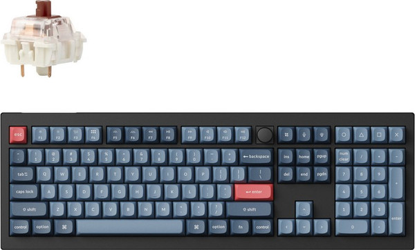 Изображение товара Клавиатура Keychron V6 Max RGB Brown Switch / V6M-D3 (черный)