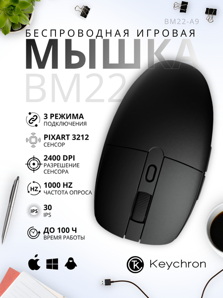 Изображение товара Мышь Keychron BM22-A9 (черный)