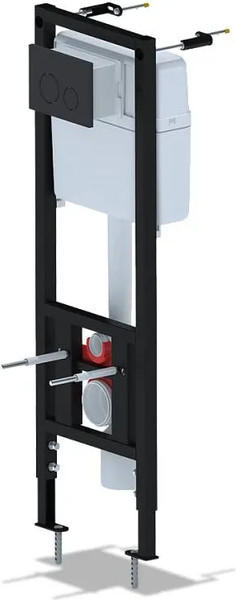 Изображение товара Унитаз подвесной с инсталляцией Saniteco KW-9005W + Ани Пласт WCP4133
