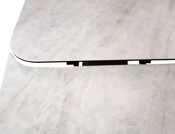 Изображение товара Обеденный стол Signal Infinity 160-240x95 (Ceramic бежевый Taj Mahal/медный)