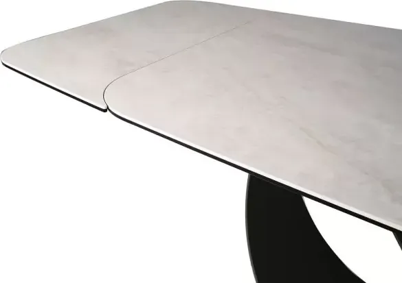 Изображение товара Обеденный стол Signal Infinity 160-240x95 (Ceramic бежевый Taj Mahal/медный)