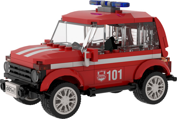Изображение товара Конструктор Brick Labs Патрульный автомобиль пожарных Огнеборец / AB-1313