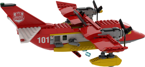 Изображение товара Конструктор Brick Labs Пожарный самолет Грозовой шквал / AB-1314