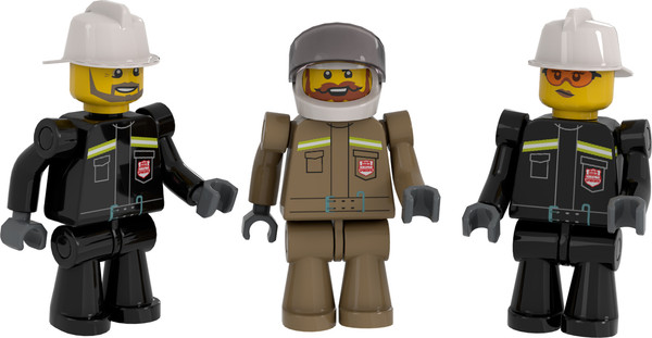 Изображение товара Конструктор Brick Labs Пожарный грузовик и лодка: Отряд Факел / AB-1315