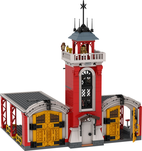 Изображение товара Конструктор Brick Labs Пожарная часть с каланчой Огневая стража / AB-1317