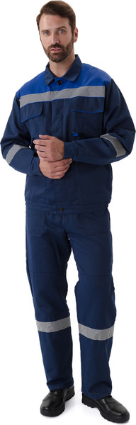 Изображение товара Костюм рабочий УРСУС Легион КОС819-Т.СИНИЙ/ВАСИЛЕК (темно-синий/василек, 48-50/170-176)