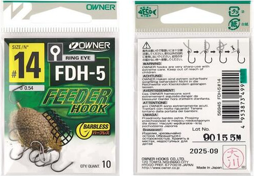 Набор крючков рыболовных Owner Feeder Hook FDH-5 BC №14 / 56945-14 (10шт) — фото 6