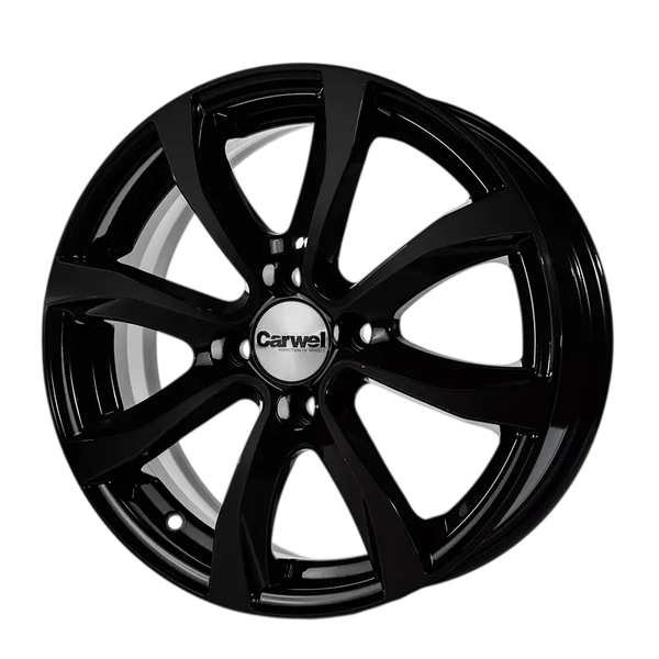 Изображение товара Литой диск Carwel Омикрон 15x6" 4x108мм DIA 63.35мм ET 45мм BK