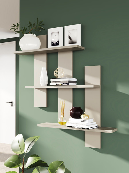 Изображение товара Полка Артём-Мебель Сангай СН-129.07 (кашемир)