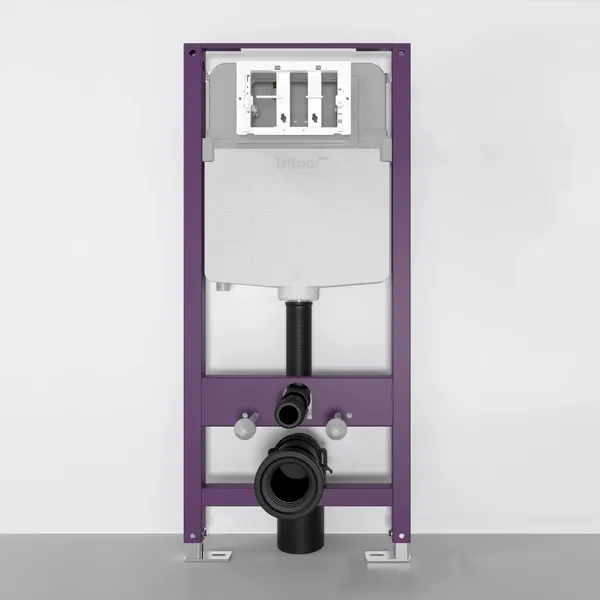 Изображение товара Унитаз подвесной с инсталляцией Saniteco KW-99048 + Triton Pro EVO815N (с кнопкой хром)