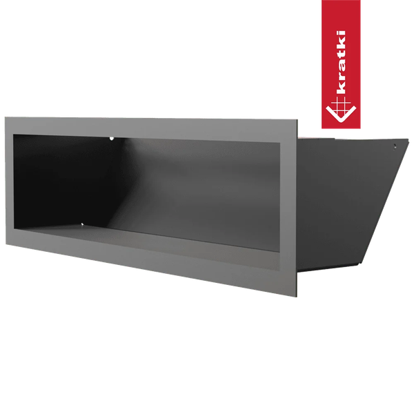 Изображение товара Решетка вентиляционная для камина Kratki Luft C 12x40 (черный)