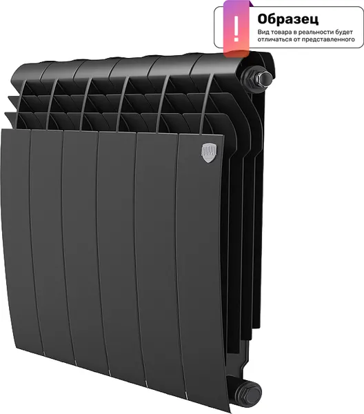 Изображение товара Радиатор биметаллический Royal Thermo BiLiner B 500 Черный (7 секций)
