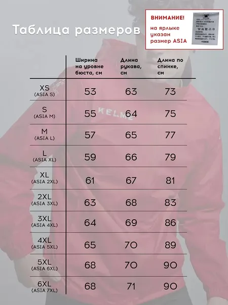 Изображение товара Ветровка Kelme Raincoat / 3801241-600 (5XL, красный)