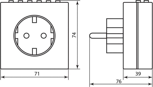 Изображение товара Розетка с таймером Feron 23215