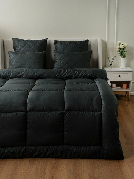 Изображение товара Одеяло АЭЛИТА Камасутра Ажур Теплое 172x205 (черный)