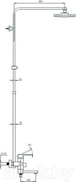 Изображение товара Душевая система со смесителем G.Lauf NEB16-A123