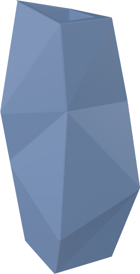 Изображение товара Вазон БЕРКАНО Quaro L DB / 220_118_17 (Wave Blue)
