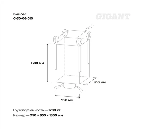 Изображение товара Мешок хозяйственный Gigant G-30-06-010 (25шт)
