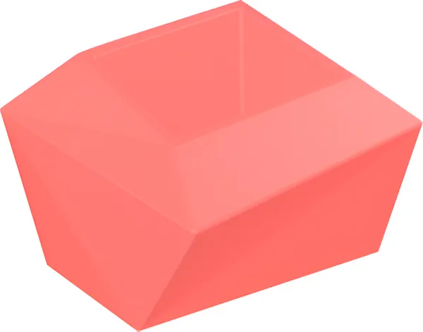 Изображение товара Кашпо БЕРКАНО Quaro S / 220_120_19V (Chili Red)