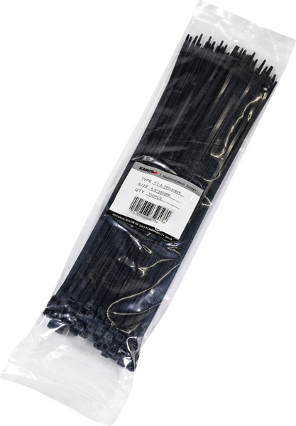 Изображение товара Стяжка для кабеля Кабель+ FT-5х350-black (100шт)