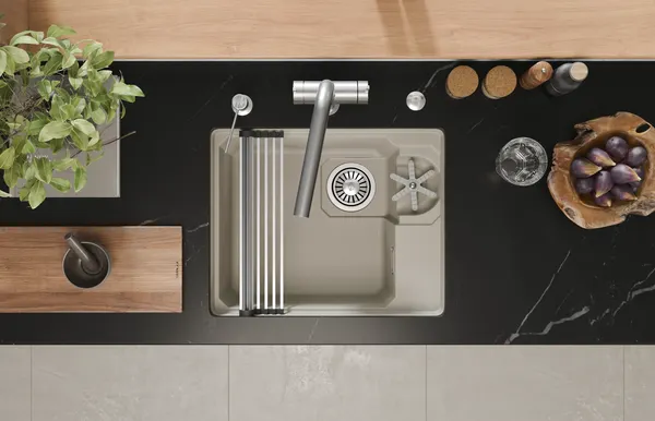 Изображение товара Мойка кухонная GRANULA KS-5505RU (креман)