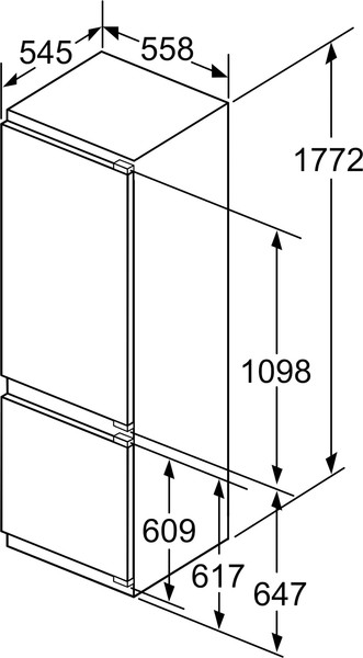 Изображение товара Встраиваемый холодильник Bosch KIS87AF30U