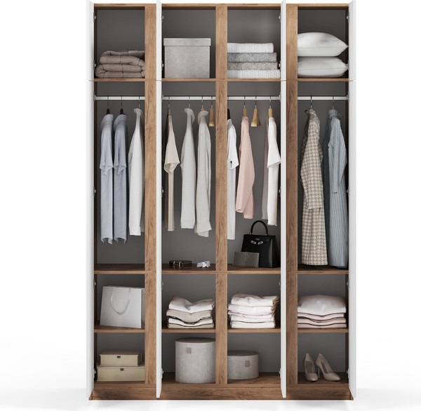 Изображение товара Шкаф Soma Baron 4 (дуб крафт золотой/белый)