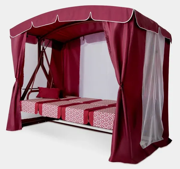 Изображение товара Качели садовые Arno Дефа Люси Люкс (бордовый)