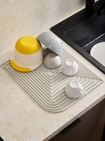 Изображение товара Коврик для сушки посуды Smart Solutions Dry Flex SS0000372 (серый)