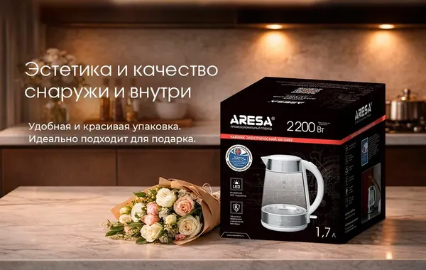 Изображение товара Электрочайник Aresa AR-3489