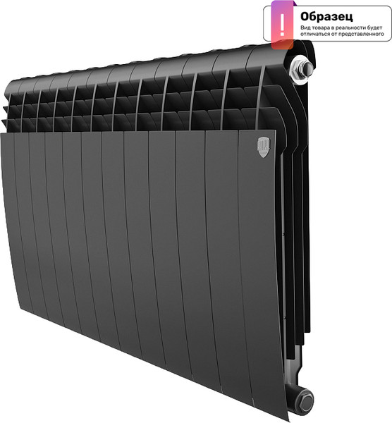 Изображение товара Радиатор биметаллический Royal Thermo BiLiner B 500 Черный (15 секций)