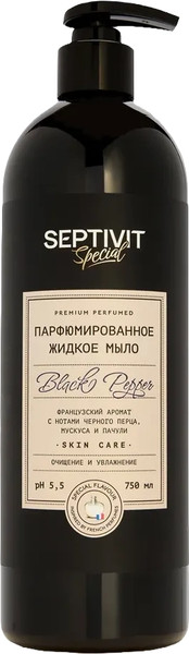 Изображение товара Мыло жидкое Septivit Special Black Pepper Парфюмированное (750мл)