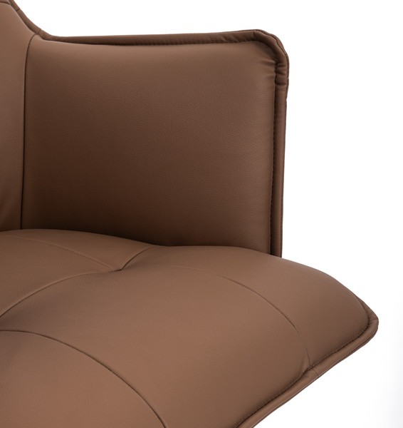 Изображение товара Кресло мягкое Tetchair Lutz 360 экокожа люкс (коричневый)