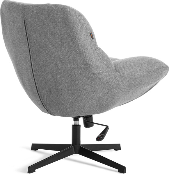Изображение товара Кресло мягкое Tetchair Relax с пуфом велюр/букле (светло-серый)