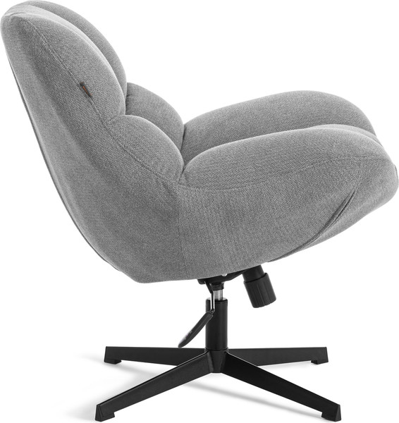 Изображение товара Кресло мягкое Tetchair Relax с пуфом велюр/букле (светло-серый)