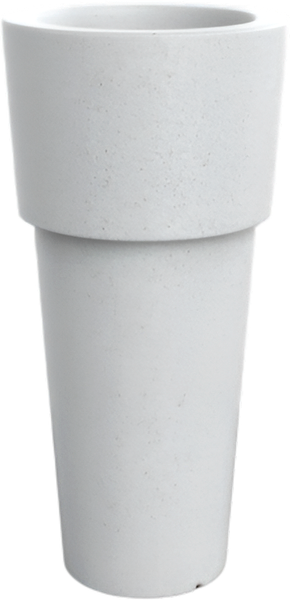 Изображение товара Кашпо БЕРКАНО Ray 80 / 220_093_25V (White Granite)