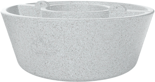 Вазон БЕРКАНО Neva 30 / 220_104_25 (White Granite) — фото 5
